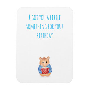 Cute hamster med magnet-födelsedagspresent magnet