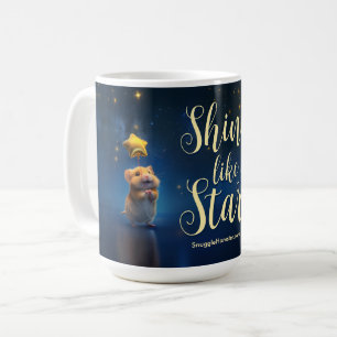 Cute Hamster med text Shine som en stjärna Kaffemugg