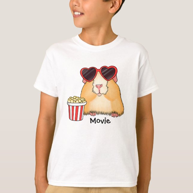 Cute hamster. Movie fläkt. Hamster älskare T Shirt (Framsida)
