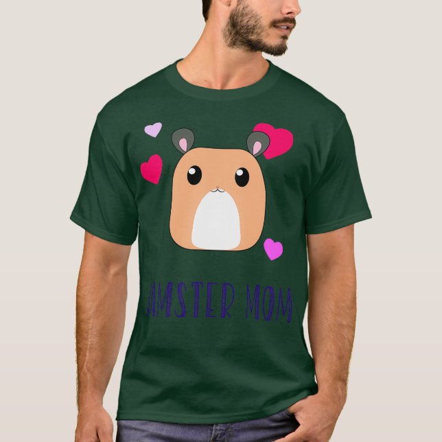Cute hamster shirt Hamster Mamma Robo Syrian T (Framsida)
