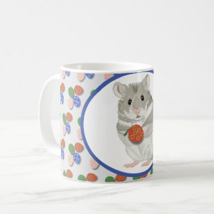 Cute Hamster som innehar ett Påskägg Kaffemugg