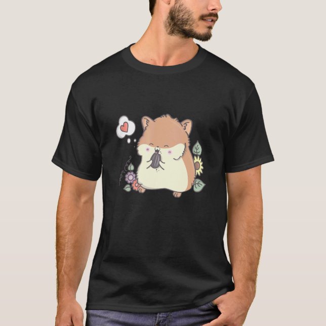 Cute Hamster som Kärlek Hamsters T Shirt (Framsida)
