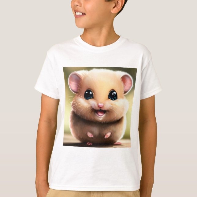 Cute Hamster T Shirt - Cute Animal Shirts (Framsida)