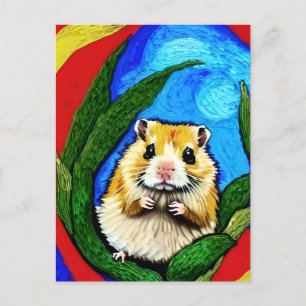Cute Hamster-vykort Vykort