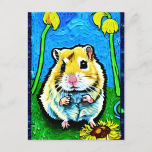 Cute Hamster-vykort Vykort