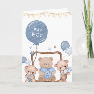 Cute Hand beskrev "det är en pojke" Kort
