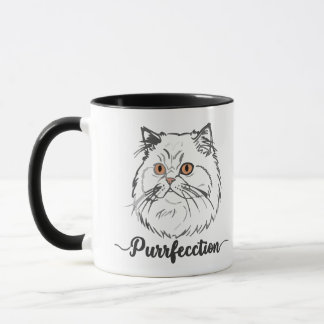 Cute Hand Drawn Cat & Pun Gift Mugg