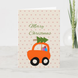 Cute hand drawn Christmas card Kort