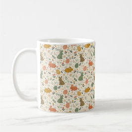 Cute Hand Drawn Spring Bunnies Coffee Mug Kaffemugg