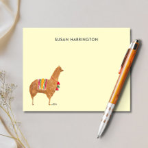 Cute Hand-Illustrated Llama Alpaca Personlig