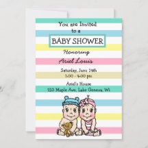 Cute Hand plockade Boy and Girl Twillingars Baby S