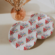 Cute Hand plockade Carnival Circus Birthday