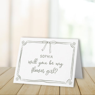Cute Hand plockade Coquette Bow Flower Girl Frieri Kort
