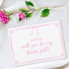 Cute Hand plockade Coquette Bow Flower Girl Frieri Kort