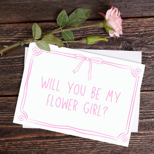 Cute Hand plockade Coquette Bow Flower Girl Frieri Kort