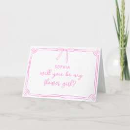Cute Hand plockade Coquette Bow Flower Girl Frieri Kort