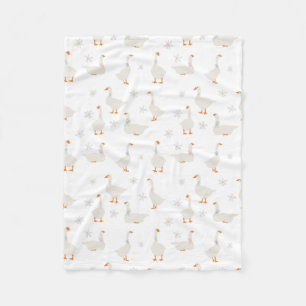 Cute Hand plockade Goose & Daisys Fleecefilt