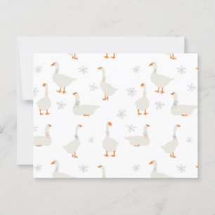 Cute Hand plockade Goose & Daisys Vykort