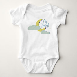 Cute Hand plockade Måne & Clouds T Shirt