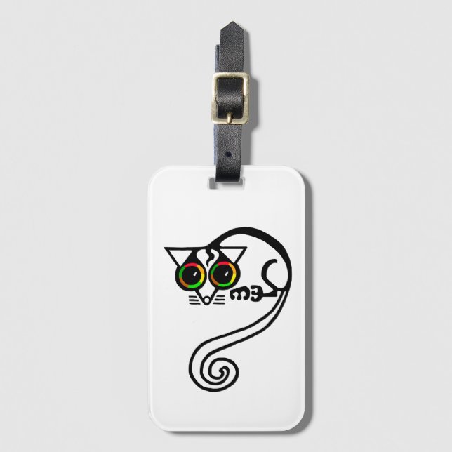 Cute hand plockade - POSSUM - Marsupial - Grönt Bagagebricka (Framsida vertikal)