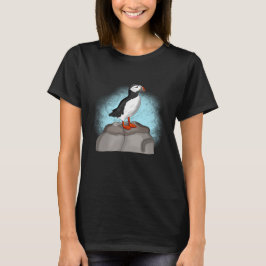 Cute Hand plockade Puffin T Shirt