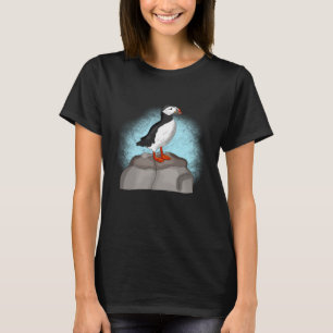 Cute Hand plockade Puffin T Shirt