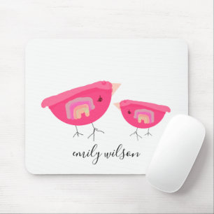 Cute Hand plockade Rainbow Rosa Birdy Mor Baby Musmatta