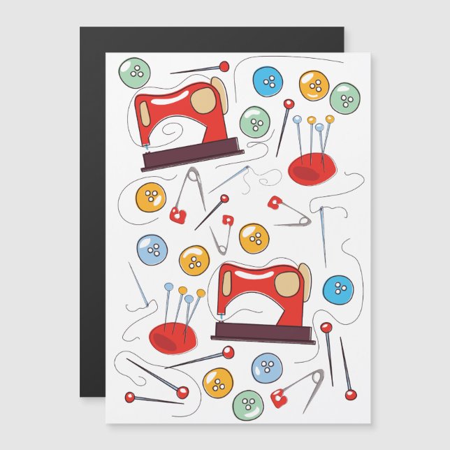 Cute hand plockade Sewing Mönster (Fram/baksida)