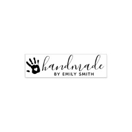 Cute Handmade Small Business eller Kids Craft Självfärgande Stämpel