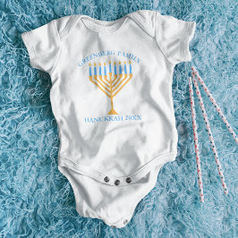 Cute Hanukkah Menorah Family Reunion Personlig T Shirt