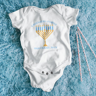 Cute Hanukkah Menorah Family Reunion Personlig T Shirt