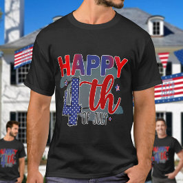 Cute Happy 4th Of July T Shirt