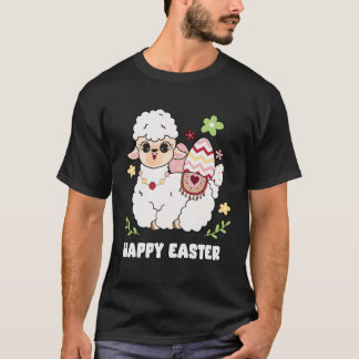 Cute Happy Easter Day Egg Hunt Boys Girls Kids She T Shirt