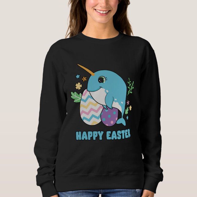 Cute Happy Easter Day Egg Hunter Boys Girls Kids O T Shirt (Framsida)