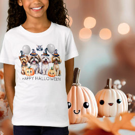 Cute Happy halloween Hundar T Shirt