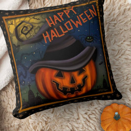 Cute Happy halloween Jack-o’-lantern Kudde