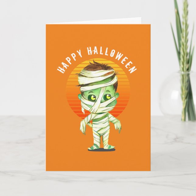 Cute Happy halloween Kort (Framsida)
