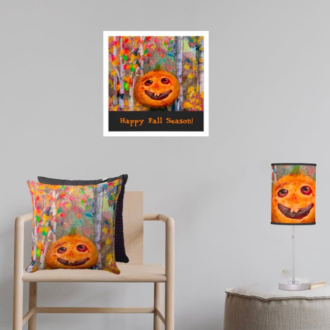 Cute Happy halloween Pumpkin Ansikte Poster (Skapare uppladdad)
