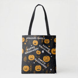 Cute Happy halloween Pumpkin Modern Tygkasse