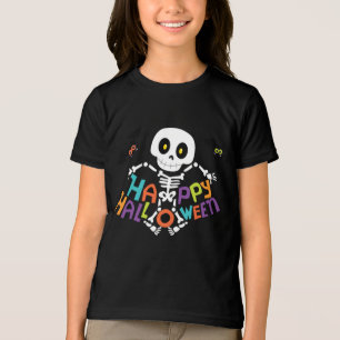 Cute Happy halloween Skeleton T Shirt