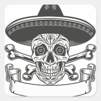 Cute Happy halloween Stikers Fyrkantigt Klistermärke