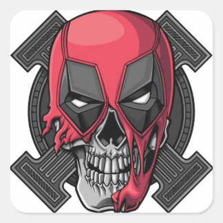 Cute Happy halloween Stikers Fyrkantigt Klistermärke