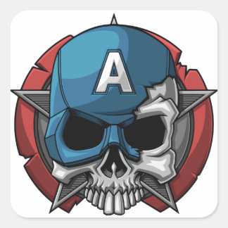 Cute Happy halloween Stikers Fyrkantigt Klistermärke