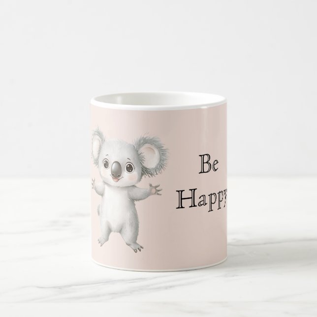 Cute Happy Koala Bear Kaffemugg (Center)