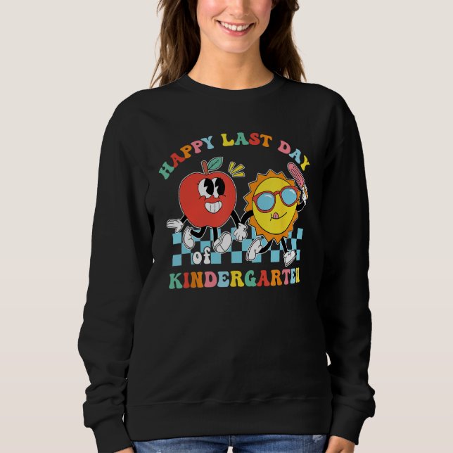 Cute Happy Last Day Of Kindergarten Teacher Kids G T Shirt (Framsida)