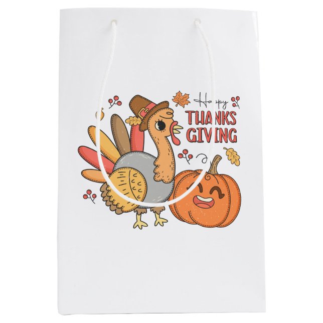 Cute Happy thanksgiving Turkiet Pumpkin (Framsidan)