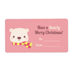 Cute har ett Beary God jul Decor Fraktsedel