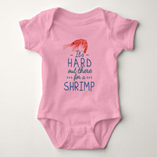 Cute Hårda ut för en Shrimp Funny Pun Tee Shirt