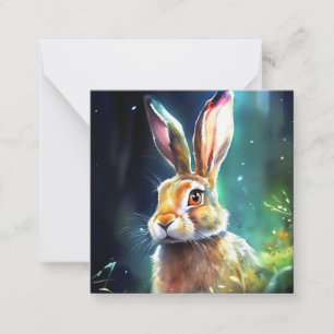 Cute Hare-anteckningskort Anteckningskort