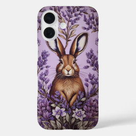 Cute Hare med Lavender William Morris inspirerad